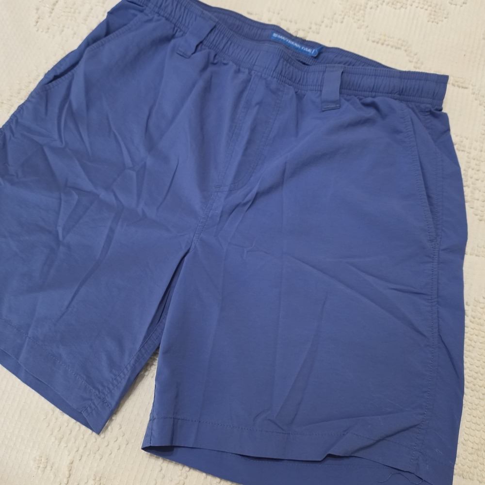 Southern Tide Mens Shoreline 6" Nylon Short Atlantic Blue - Size Small